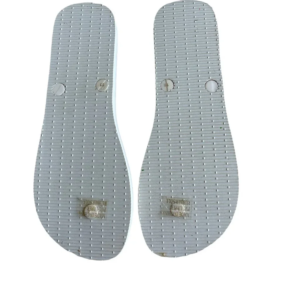 NEW Jack Rogers White Flip Flops - Size 11 - Picture 4 of 8
